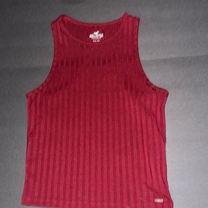 Hollister women’s maroon medium slim tank
